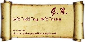 Gödény Mónika névjegykártya